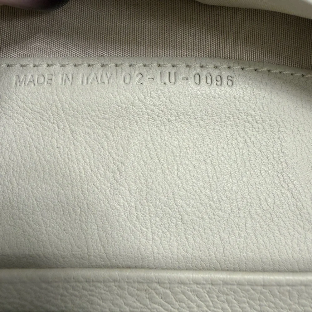 Dior Vintage Off-White Leather Women's Wallet